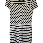 Banana Republic  White & Black Striped Short Sleeve Dress Size 12 Photo 0