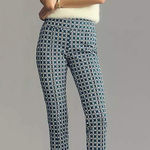 Maeve Tailored Leggings Colorful Cropped Teal Print Size XLT Tall Photo 0