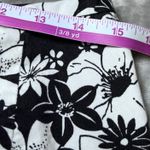 Liz Claiborne Capri Pants Womens 12 Black White Floral Print Cropped Casual Photo 10
