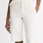 Vince  Italian Stretch-Cotton Chino Short - Off White Size 8 Photo 0