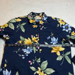 Alfred Dunner Petite Floral Embellished Button Down Jacket Size 12P Colorful Blue Photo 6