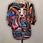 LoveU.Dear NWT stretch dolman top multi swirl M Size M Photo 2