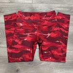 Athleta  Elation Train‎ High Rise Red Shimmer Camo 7/8 Leggings Size SP Photo 1