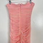 House Of CB  Sofia Strapless Ruched Gown in Fairy Pink Size Large Photo 10
