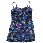 Swimsuits for All Swim Dress One Piece Swimdress Tropical Palm 18 New Purple Photo 0