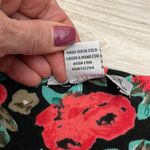 Swool Navy, Pink, Tan & Green Floral Print Knit Stretch Mini Skirt Size Medium Multiple Photo 5