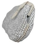 Vintage White Metal Mesh Clutch Purse Photo 3