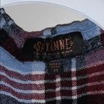 Shyanne Burgundy and Blue Plaid Flannel Photo 4