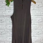 Free People We The Free Dusty Mauve Purple Ribbed Sleeveless Turtleneck Tunic Photo 4