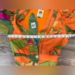 Farm Rio  Orange Fresh Macaws‎ Print Belted Romper Size small Photo 4