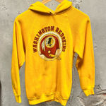 American Vintage Washington Redskins Vintage 1980s Yellow Raglan Cut Football Helmet Hoodie Small Photo 0