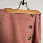 LA Hearts L.A. Hearts Faux Suede Button Front Skort Pink Photo 1