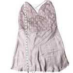 Free People New Love Mini Slip Dress | Lilac Satin Lace Bodice | Women’s Size S Purple Photo 5