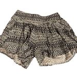Boom Boom Jeans  Black/White Patterned Pull On Shorts, Flowy, Sz Lg Photo 1