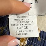 ABS Allen Schwartz VTG Skirt Women’s Large Blue Floral Pleated Maxi Cottagecore Photo 8