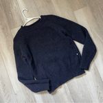 Olive Wool Sweater crewneck womens Navy Blue (small medium) classic heavy warm Photo 0