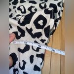 Who What Wear Black and Cream Animal Print Midi Dress Photo 11