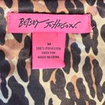 Betsey Johnson Faux Fur and Sequins Vest with Leopard Print Lining Gray Medium Photo 7