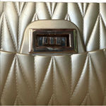 Womens Jellimate Wanita Gold Jelly Chainlink Clutch Small Evening Bag Purse Photo 2