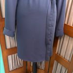 Adrienne Vittadini AV Elegant Blue Shirt Dress Photo 3