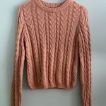 American Eagle  Light Brown Cable Knit Sweater Photo 0