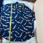 Cooper and Ella  Alice Button Front Blouse Fox Print Size Large Photo 6
