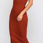 Windsor Rust Sweater Ribbed Tank Midi Dress Photo 2