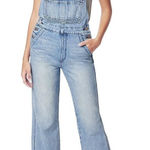 joe's jeans ✨ Wide Leg Denim Sz XS Overalls Crop Raw Hem Captivate Blue✨ Photo 0