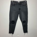 Bohme ‎ Harold distressed mom jeans black size 27 Photo 2