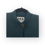 JSS Knit Wear 𖦹 Wool Knit Enamel Button Batwing Sleeve Dress 𖦹 Sea Blue 𖦹 Med Photo 3