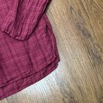 Eileen Fisher  Top Womens XXS Pink Organic Linen Boxy Fit Oversized *Flaw-stain* Photo 5