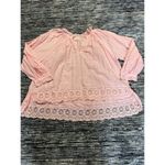 Zadig & Voltaire  Theresa Lace Trim Blouse pink size L Photo 3
