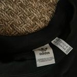 Adidas Black Multicolor Logo Cropped Crew Size Medium Photo 5