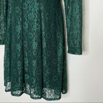 Vintage Green Lace Skater Dress Keyhole Long Photo 8