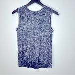 Rag and Bone  Split Back Nicole Tank in Heathered Blue‎ Marled Knit Size XS Photo 2