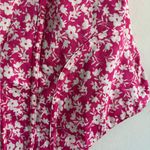 ZARA Pink Floral Corset Bodysuit Side Zipper Closure Size M Photo 3