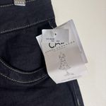 CAbi Jeans Womens 6 Black Straight Leg Stretch Denim jean Contrast Stitch Photo 4