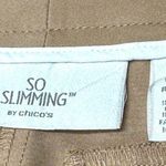 Chico's | Size 00 | So Slimming Tan Stretch Straight Leg Ankle Crop Dress Pants Photo 5