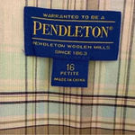 Pendleton  button front shirt plaid with pockets 100% cotton 16 Petite Photo 6