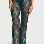 Victoria's Secret ππ NWT Archives Rose Lace High Waist Pants in Deepest Green Photo 0