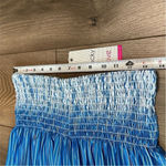 Lucky In Love 14” Paradise Smocked High Waist Blue Print Tennis Skirt Size Small Photo 6