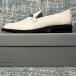 Vagabond  Shoemakers Frances Leather Buckled Chain Loafer in Off-White Photo 0