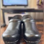 Dansko  Black Leather Clogs size 40 (9.5-10US) Photo 9