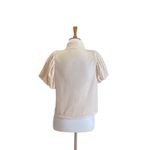 Free People  Claudia Puff-Sleeve Blouse Pink Size XS Holiday Velvet Bohemian Cute Photo 12