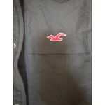 Hollister Puffer Jacket Small Grey Fleece Lined Winter Coat 2000s Y2K Style Photo 2