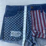 Design Lab  denim jean shorts American Flag size 28 Photo 4