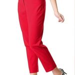 Laundry by Shelli Segal NWT  Ladies Red Slim Fit Ankle Length Pants SZ 6 Photo 3