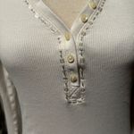 Ann Taylor Loft Cream Long Sleeve Shirt Photo 1