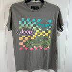 PacSun X Jeep Checkerboard Gray/Multi Size Women's Size S Short Sleeve T-Shirt Photo 0