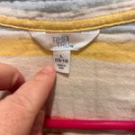 Time and Tru Womens Cotton Gauze Striped Sleeveless Collared Button Up Shirt L White Size L Photo 2